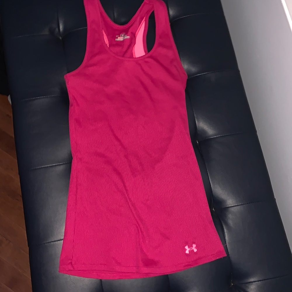 Pink under armor tank top